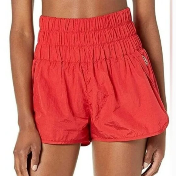 FP Movement by Free People Pants - FP Movement by Free People The Way Home Shorts Red/Orange